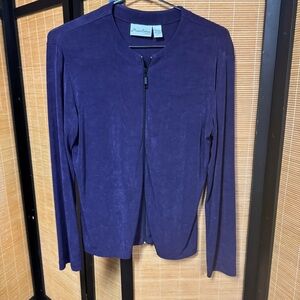 Chico's Rich Purple zip-Up